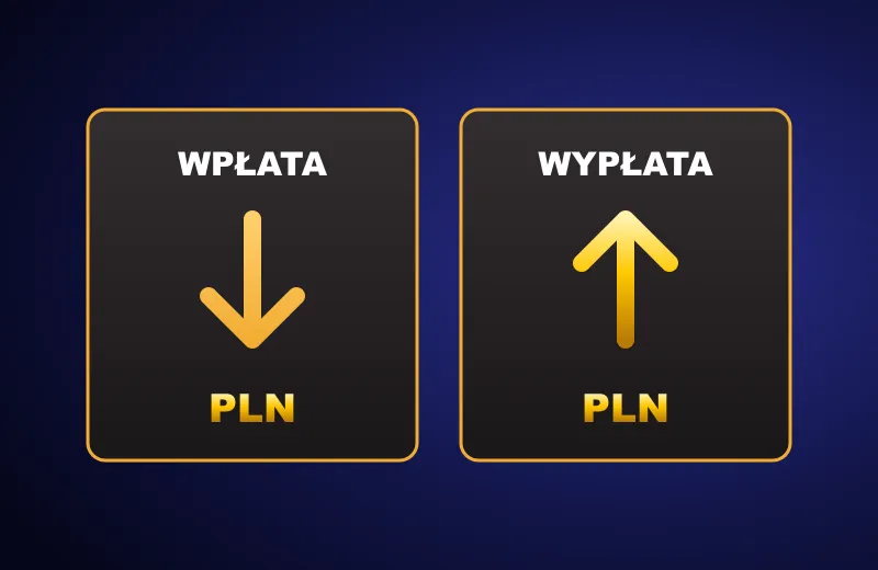 Kasa Cazeus kasyno w PLN Dwie karty kasy kasyno Cazeus: wpłata i wypłata w PLN